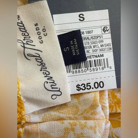 Universal Thread Yellow and White Floral Maxi Dress - Picture 3 of 3